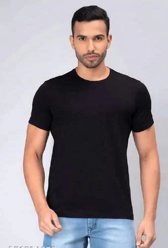 Men Plain Cotton Round Neck T Shirt At Rs 190 Men T Shirt In Ludhiana