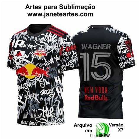 Arte Vetor Camisa New York Red Bulls Third 2023