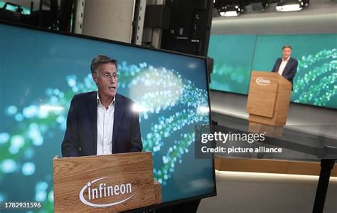 Jochen Hanebeck Ceo Of Infineon Speaks At A Press Conference News