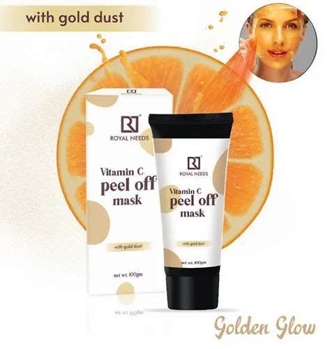 Vitamin C Peel Off Mask With Gold Dust For Blackhead Removal Packaging Size 100gm At Rs 150