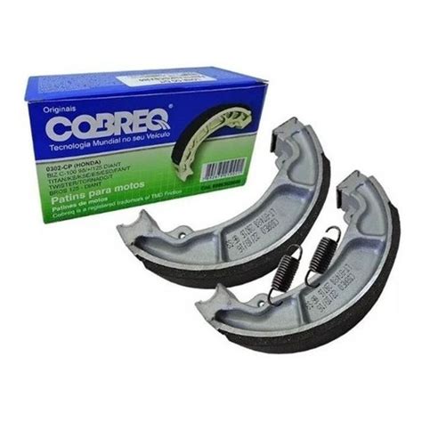 Lona Patim De Freio Traseiro Original Cobreq Cpx Mm Honda Cg