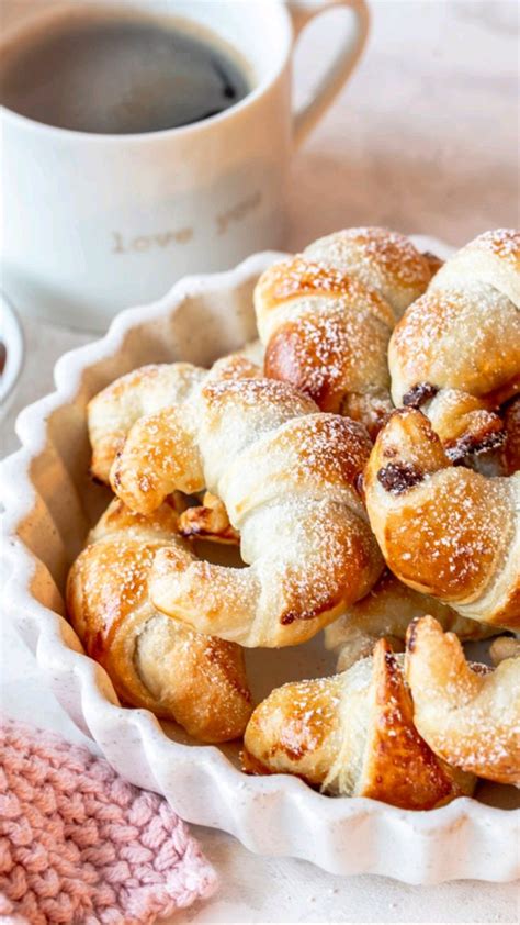 Schnelle Nuss Nougat Mini Croissants Aus Bl Tterteig Einfach Schnell