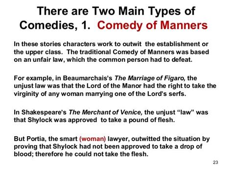 Comedy Of Manners Examples In Literature - Comedy Walls