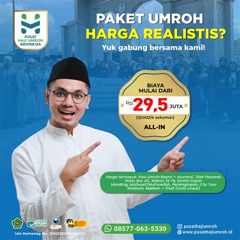 Paket Biaya Umroh Agustus Harga Realistis Terjangkau