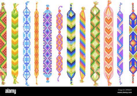 Friendship Bracelet Thread Stock Vector Images Alamy