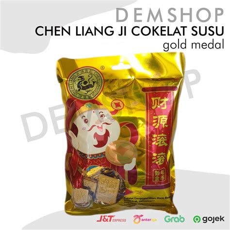 Jual Coklat Susu Chen Liang Ji Bentuk Koin Emas Imlek Yuen Bao