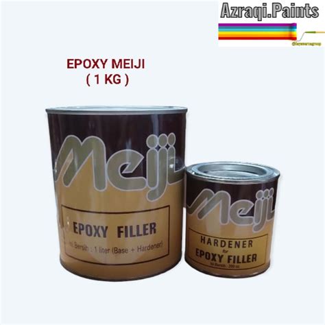 Jual EPOXY MEIJI FILLER PUTIH DAN ABU 1KG HARDENNER Shopee