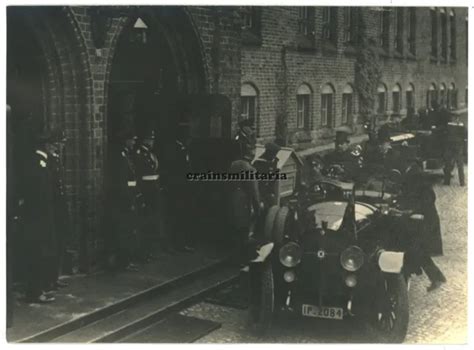 ORIG RIESEN FOTO Reichsmarine Admiral Offiziere General Mit Stabswagen