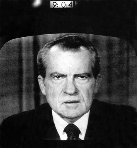 President Richard Nixon With Digital By Everett