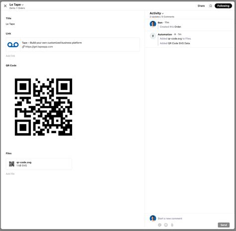 How To Generate And Display Qr Codes In Tape 🏗️ Showcases And Guides Tape Community