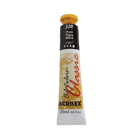 Tinta Oleo 20 Ml 14123 320 Preto