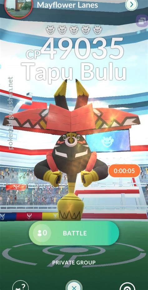 Tapu Bulu Raid Boss Pokemon Go