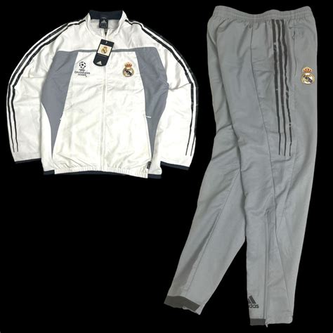 FC REAL MADRID ADIDAS TRACKSUIT SET Fits size... - Depop