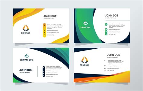 Modern Business Name Card Template 2206739 Vector Art at Vecteezy