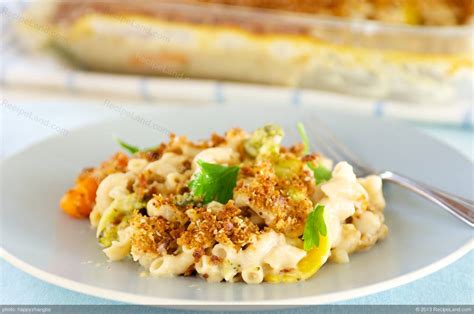 Baked Macaroni And Cheese With Broccoli And Cauliflower Recipe