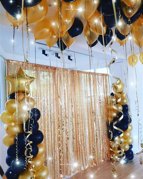 Black And Gold 40th Birthday Party Decorations