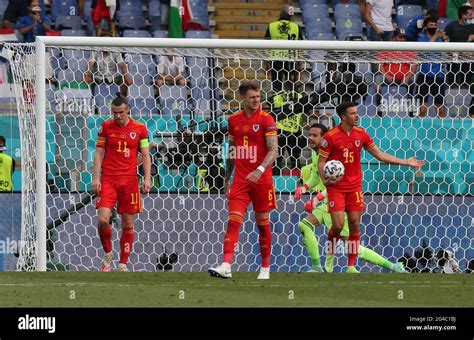 Rome Italy June Ethan Ampadu Danny Ward Joe Rodon And Gareth