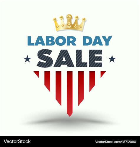 Labor day sale banner Royalty Free Vector Image