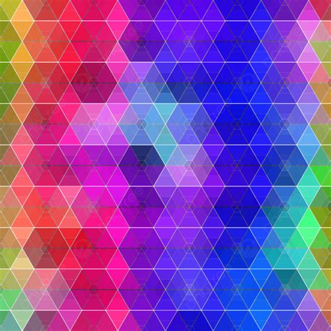 Background Vektor Berbagai Warna Cerah Pola Kisi Geometris Heksagonal