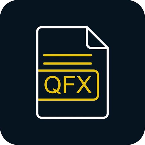 qfx file format  red circle icon  vector art  vecteezy