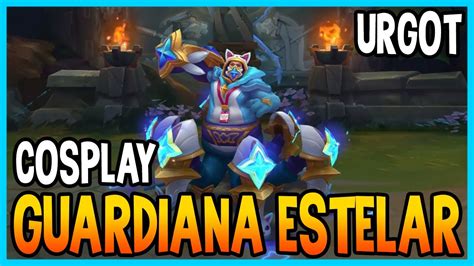 Skin De Urgot Cosplay Guardiana Estelar League Of Legends Youtube