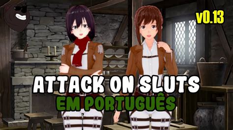 Novo Jogo ParÓdia De Attack On Titan Em PortuguÊs Attack On Sluts V013 Androidpc Youtube