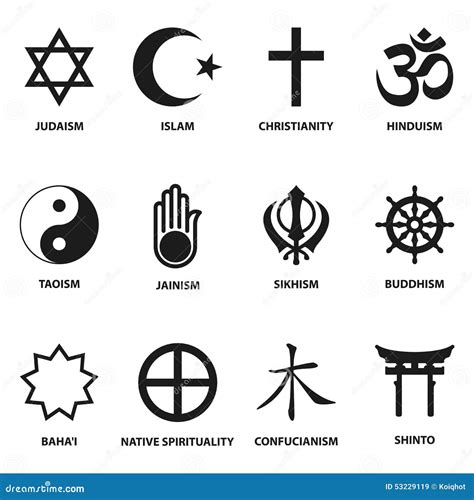 Religious Sign And Symbols Stock Vector Image 53229119