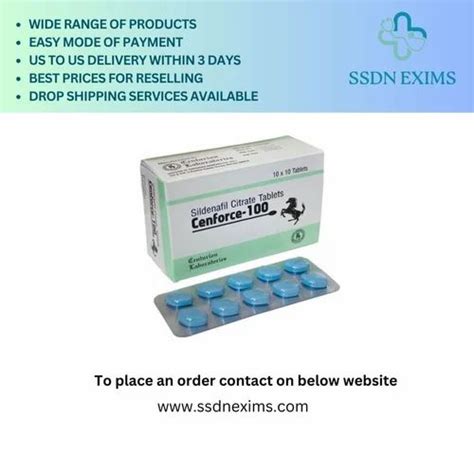 Cenforce 100 Sildenafil Citrate Tablets At Rs 400 Stripe Erectile