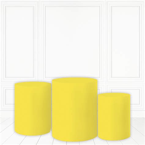 Trio de Capas Tecido Sublimado 3D Liso Amarelo Neon FCC 720 Felicitá