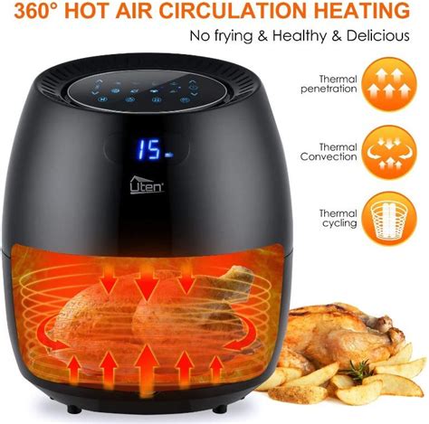 Air Fryer Uten L Power Air Fryer With Digital Display Rapid Air