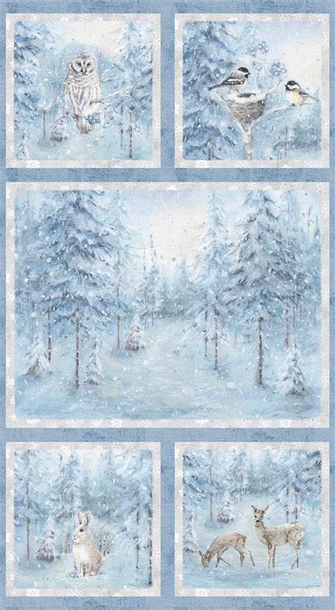 Patchworkstoff Woodland Frost Von Wilmington Prints