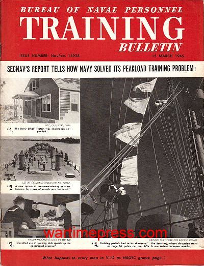 Bureau of Naval Personnel Training Bulletin 1945 03 (PDF) | Wartime Press