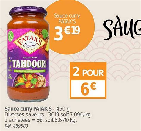 Promo Sauce Curry Patak S Chez Babou Icatalogue Fr