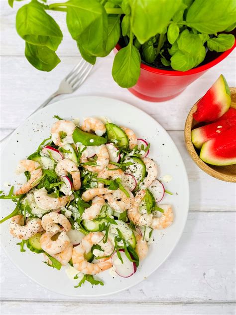 Prawn Salad - King Prawn Salad With Lemon Mayo - Daisies & Pie