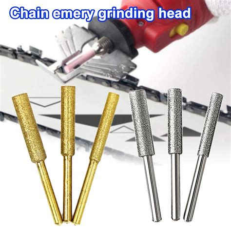 Pcs Cylindrical Burr Grinding Head Set Emery Chain Emery Polishing