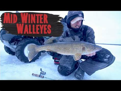 Ice Fishing For Walleyes Midwinter How To Find And Catch Them YouTube