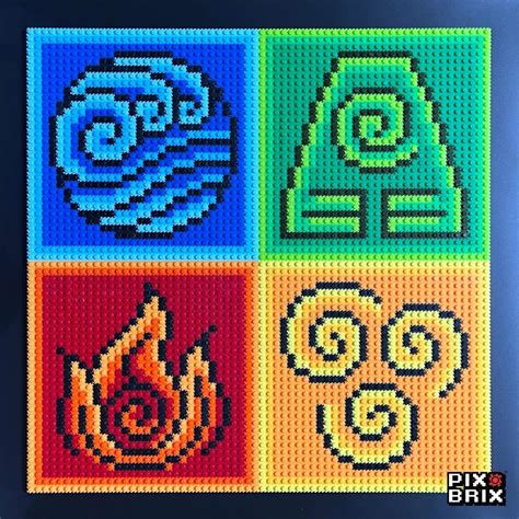 AVATAR The Last Airbender PIX BRIX Pixel Art Dessin Pixel Point De