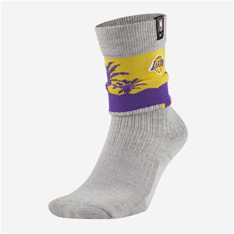 Nike Nba Los Angeles Lakers Courtside Socks