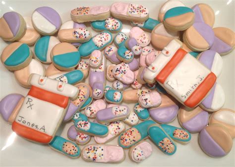 Sugar Pills Medicine Bottle Decorated Sugar Cookies By I Am The