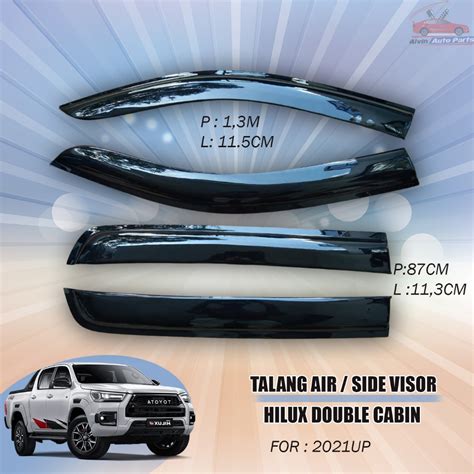 Jual Talang Air Hilux Double Cabin Side Visor Toyota Hilux