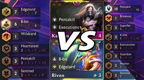 7 Edgelord6 8 Bit Vs 10 Pentakill Riven ⭐⭐⭐tft Set 10 Best Comp