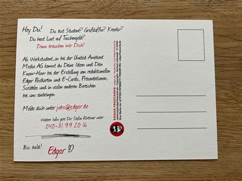 Edgar Freecards Schei Auf Comic Sans Postkarte Post Card Ak Ebay