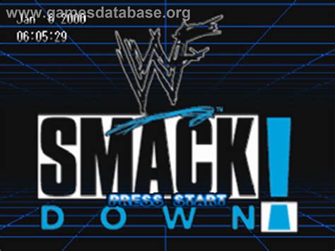 WWF Smackdown Sony Playstation Artwork Title Screen