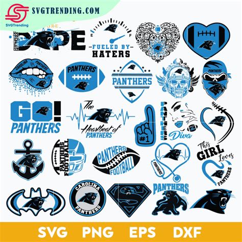 Heart Carolina Panthers Svg Sport Svg Heart Svg Svgtrendingshop