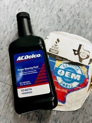 1 Genuine GM ACDelco Power Steering Fluid 16oz 19329450 EBay