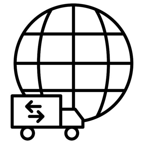 Premium Vector Worldwide Delivery Icon