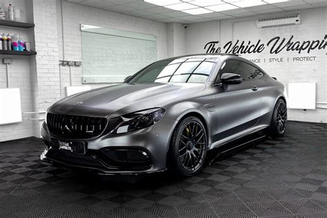 Mercedes C63 AMG Satin Dark Grey Personal Wrapping Project