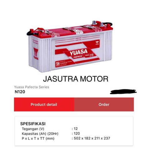 Promo Aki Mobil YUASA N150 145G51 12V 150AH 06541 Cicil 0 3x Kab