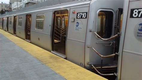 Nyc Subway Hd R A B Alstom Mixed On The N Train Departs Bay Pkwy