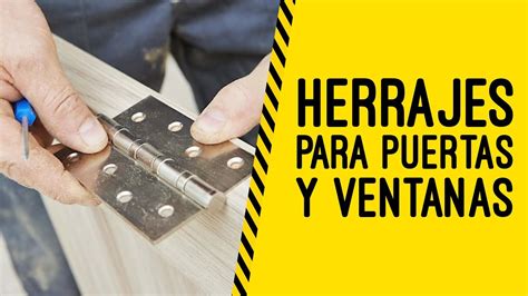 Tipos De Herrajes Para Puertas Y Ventanas Youtube